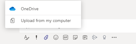 Upload from my computer will offer itself